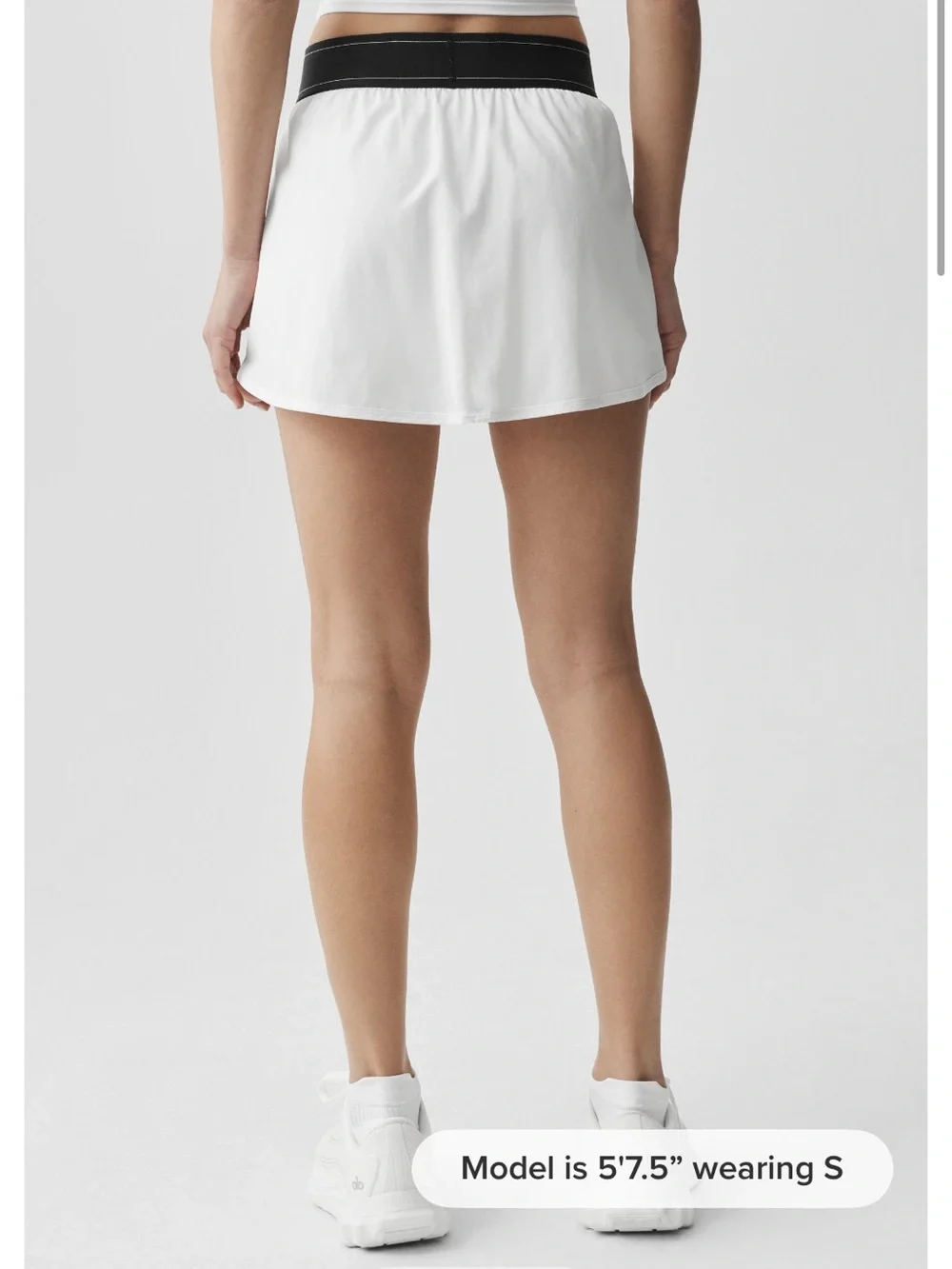 ALO Match Point Tennis Skirt White - XS